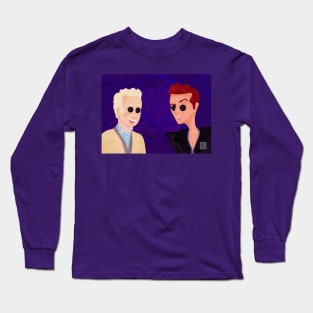 Coraline Aziraphale and Crowley Long Sleeve T-Shirt